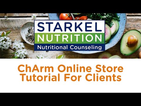 Starkel Nutrition – ChArm Online Store Tutorial For Clients